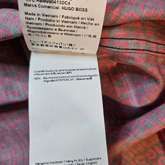 Hugo Boss Men's Ero3-W Extra Slim Long Sleeve Logo Shirt - Size M - Picture 12 of 12